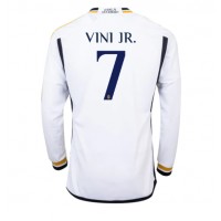 Pánský Fotbalový dres Real Madrid Vinicius Junior #7 2023-24 Domácí Dlouhý Rukáv